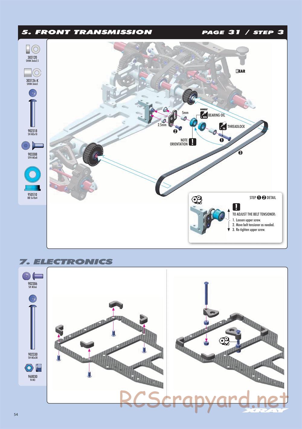 Xray - RX8 2023 Specs (RX8'23) - Manual - Page 54