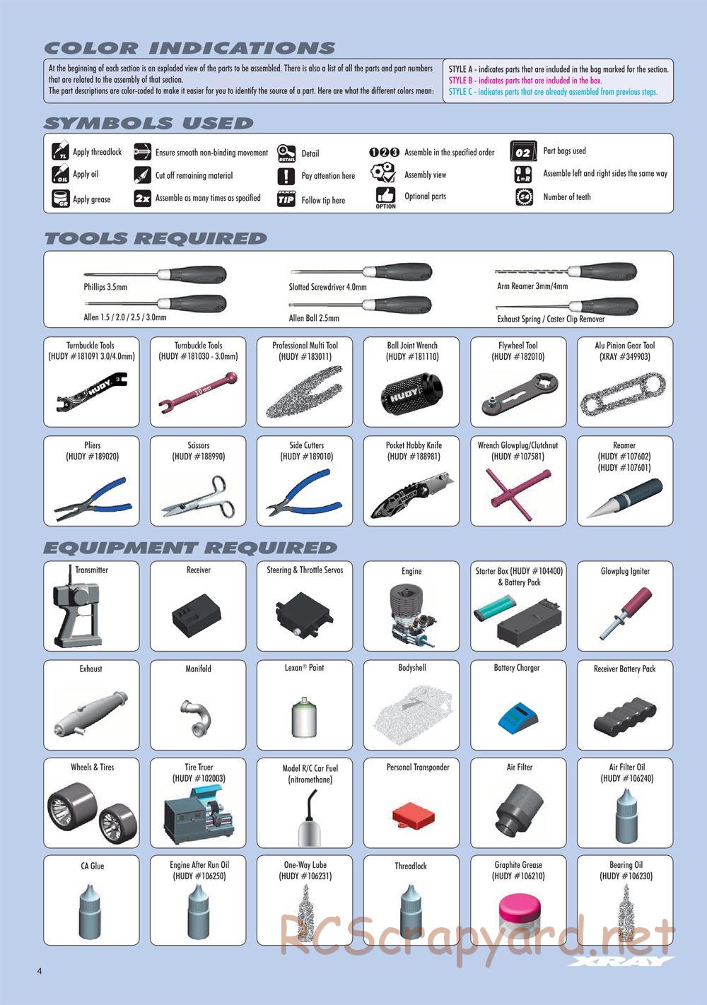 Xray - RX8.3 (2020) - Manual - Page 4