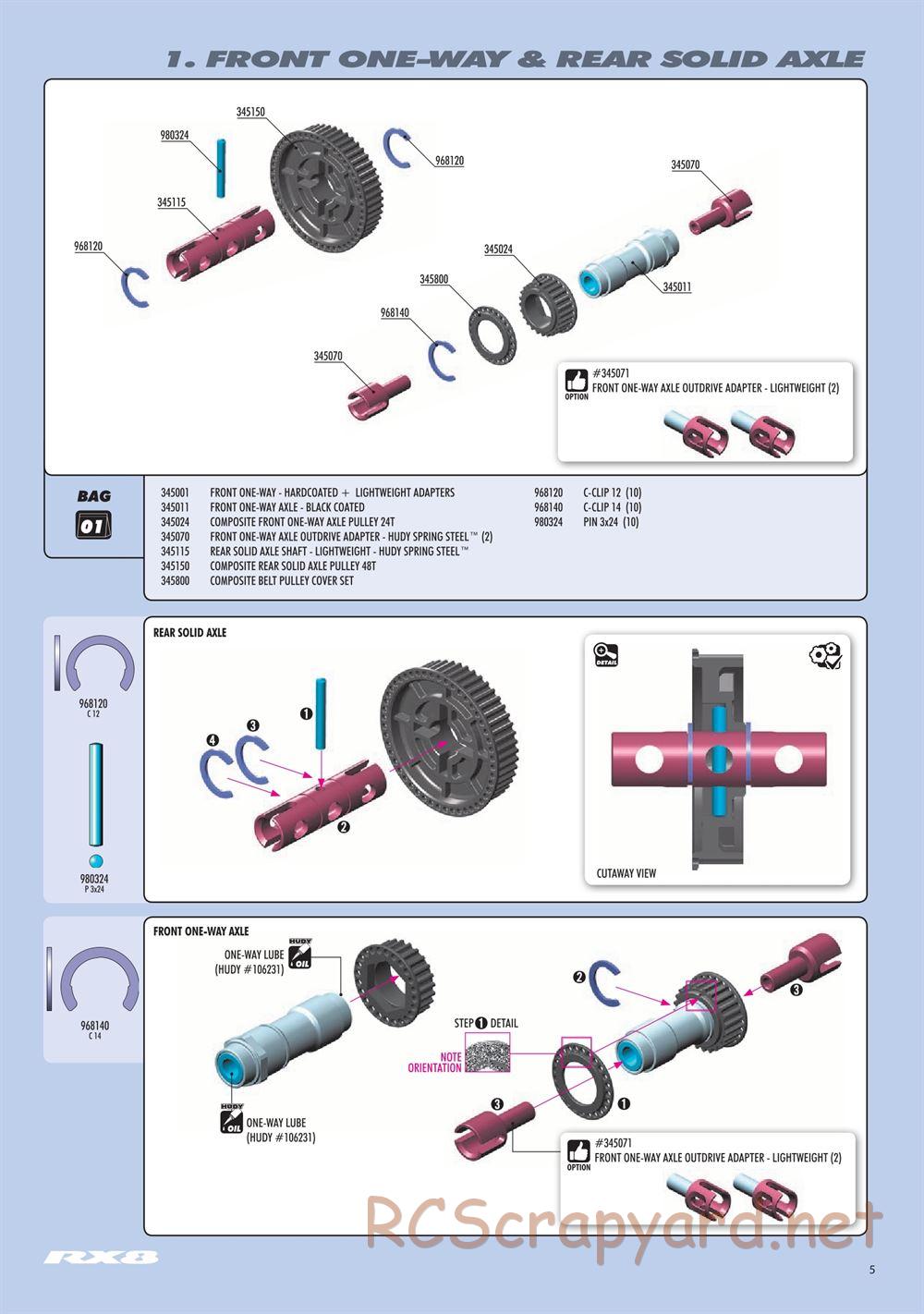 Xray - RX8.3 (2020) - Manual - Page 5