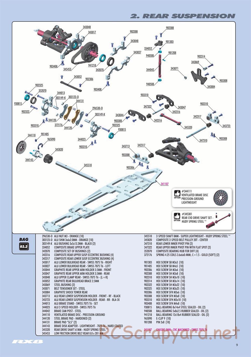 Xray - RX8.3 (2020) - Manual - Page 9