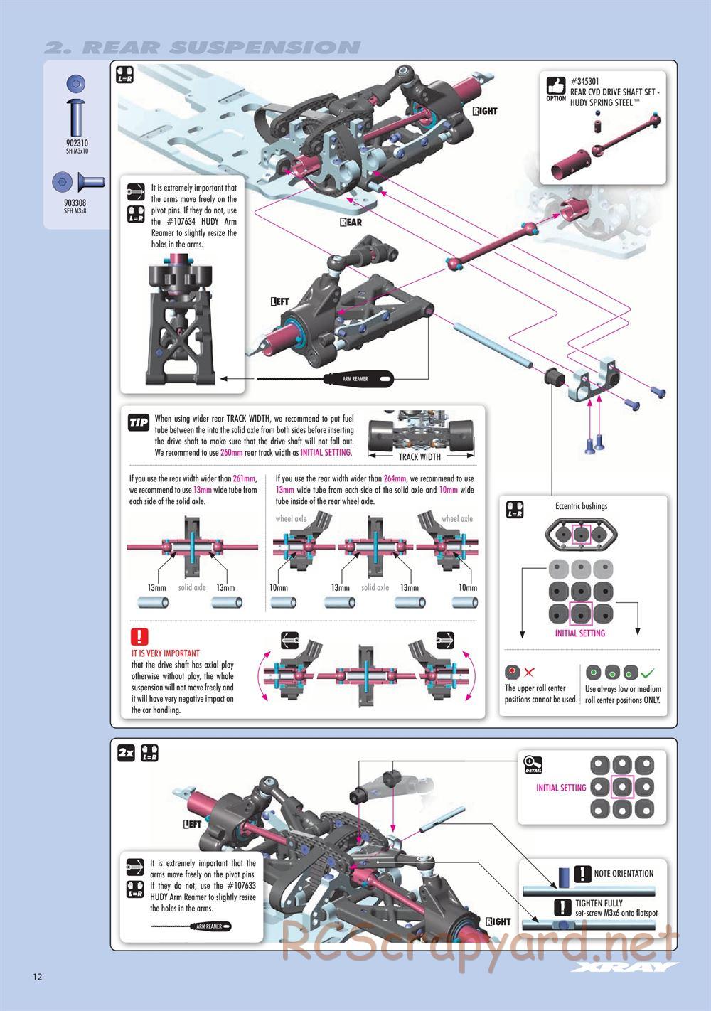 Xray - RX8.3 (2020) - Manual - Page 12