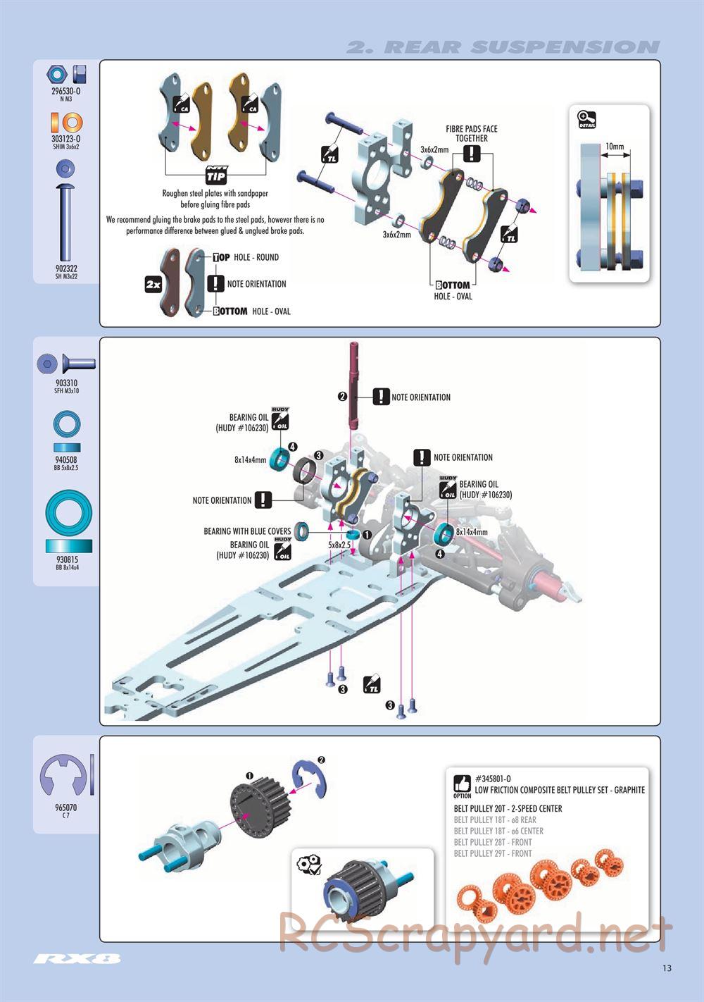 Xray - RX8.3 (2020) - Manual - Page 13
