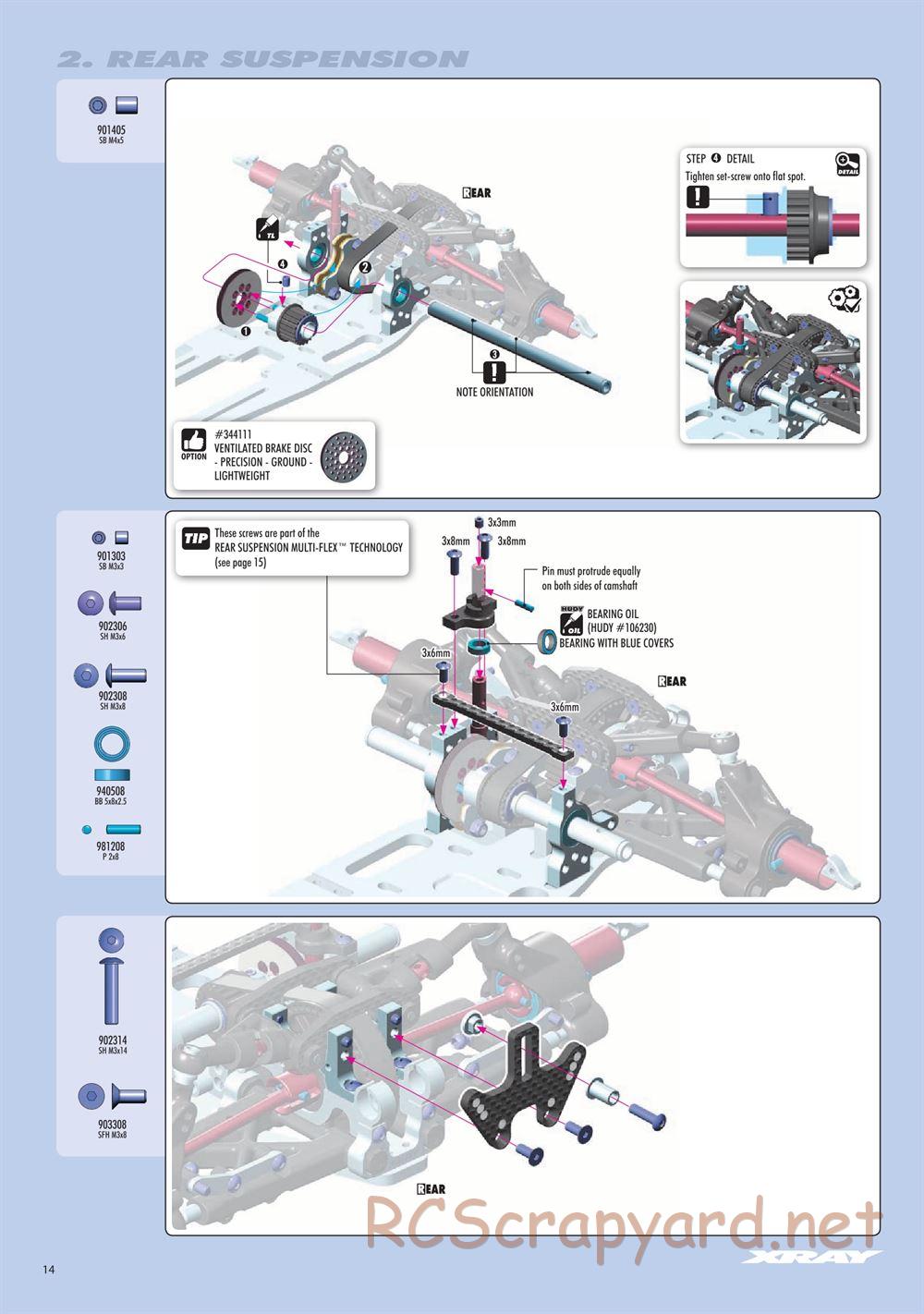 Xray - RX8.3 (2020) - Manual - Page 14