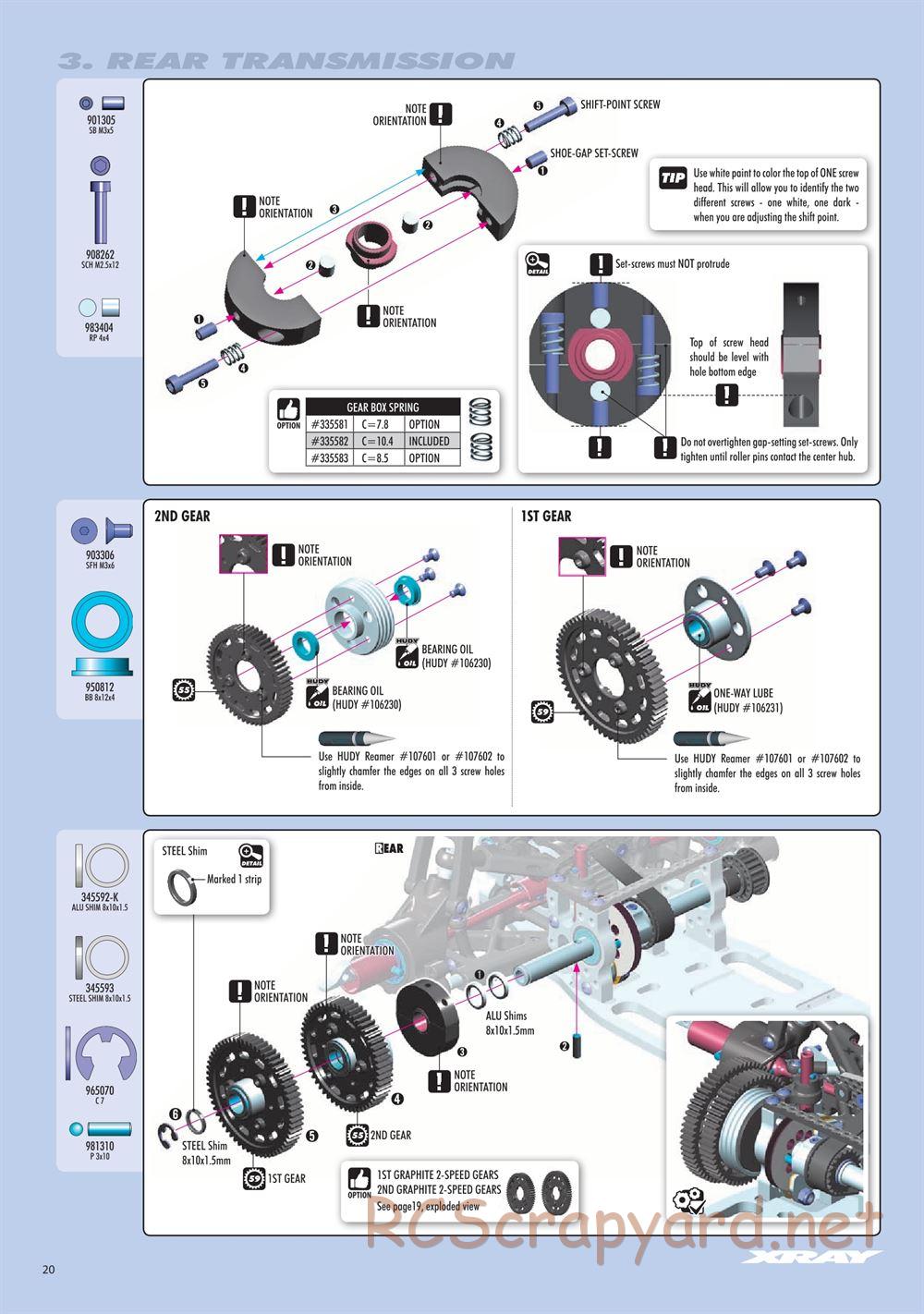 Xray - RX8.3 (2020) - Manual - Page 20