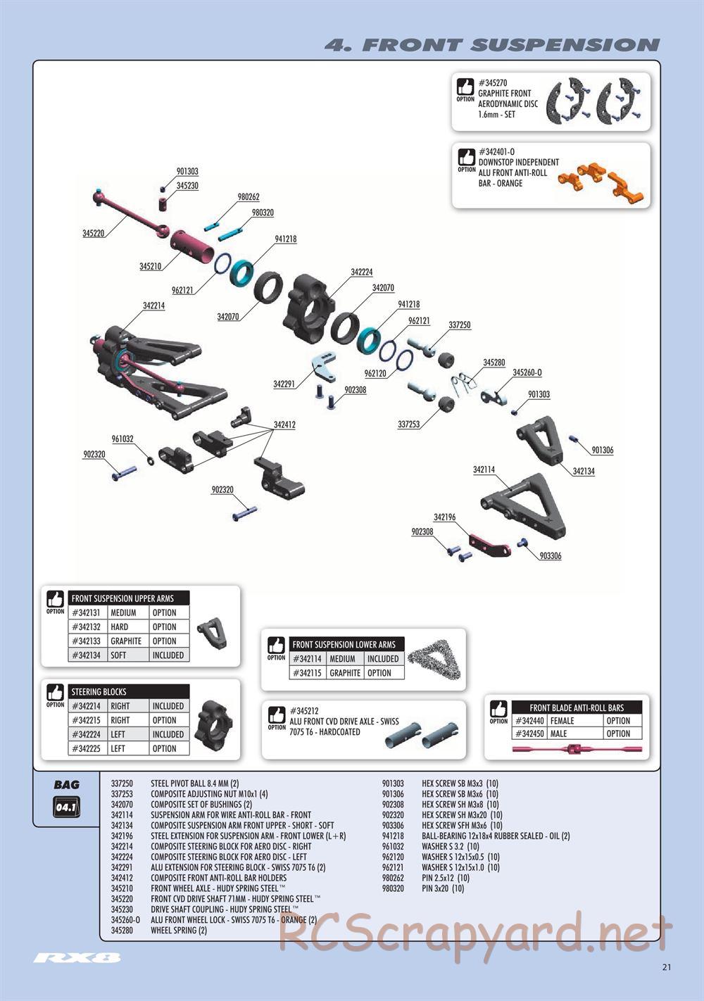 Xray - RX8.3 (2020) - Manual - Page 21