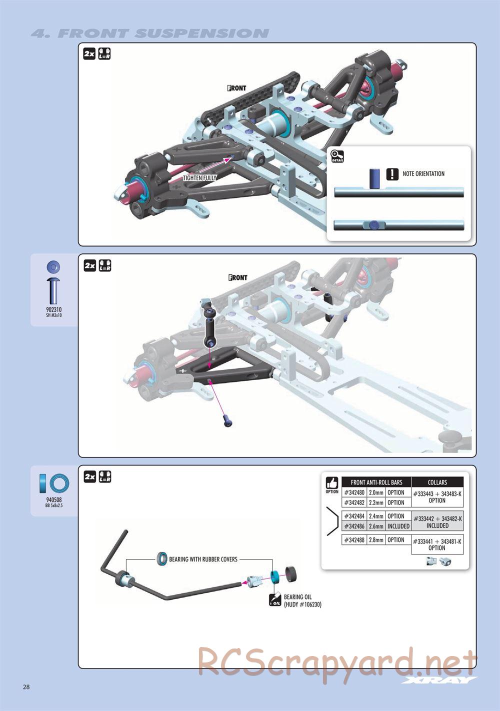 Xray - RX8.3 (2020) - Manual - Page 28