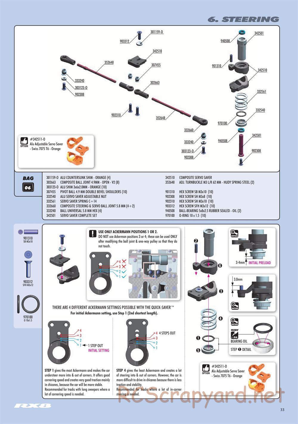 Xray - RX8.3 (2020) - Manual - Page 33