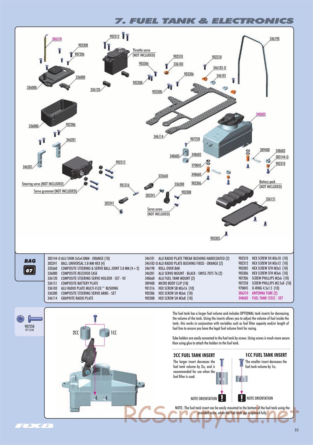 Xray - RX8.3 (2020) - Manual - Page 35
