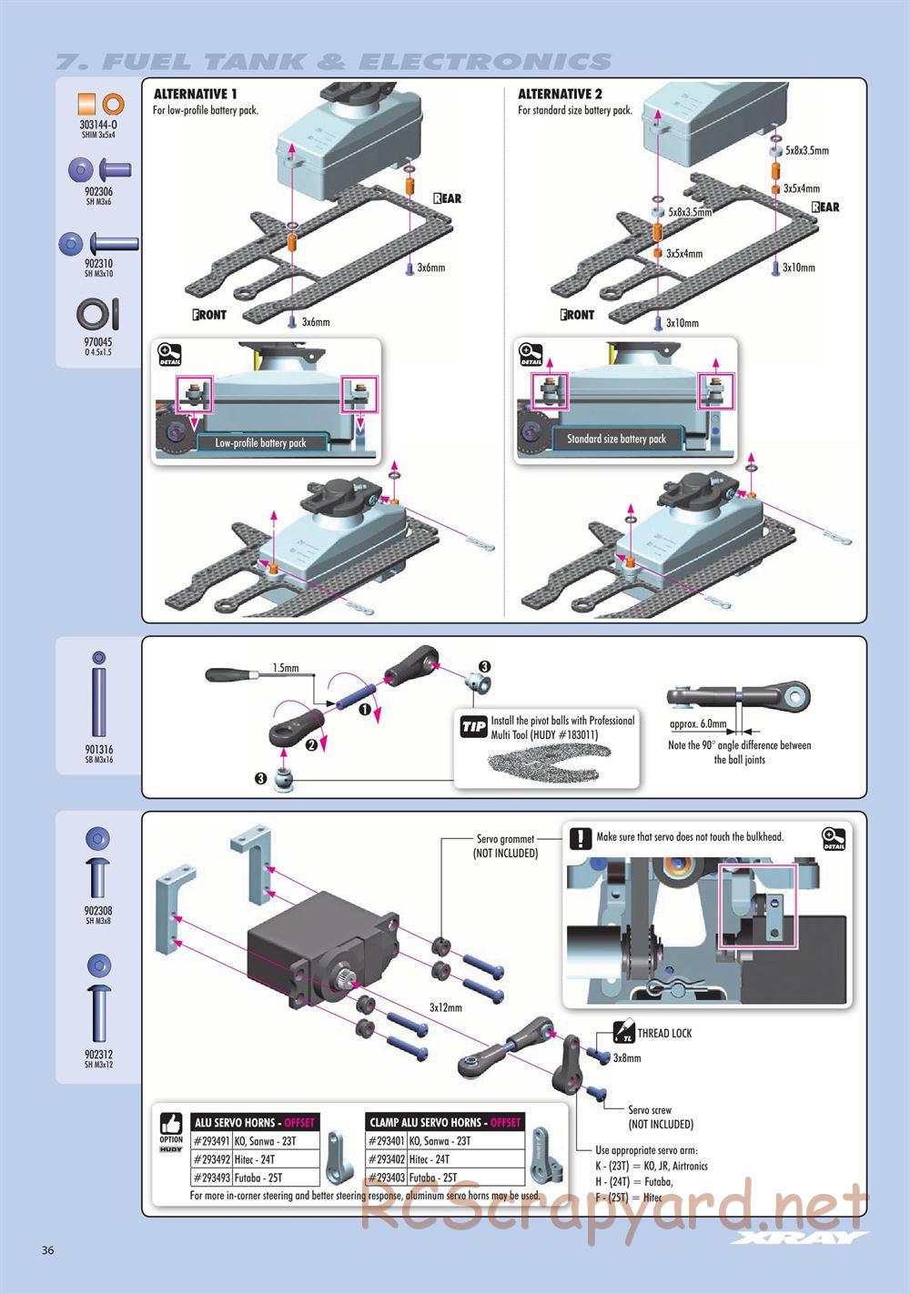 Xray - RX8.3 (2020) - Manual - Page 36