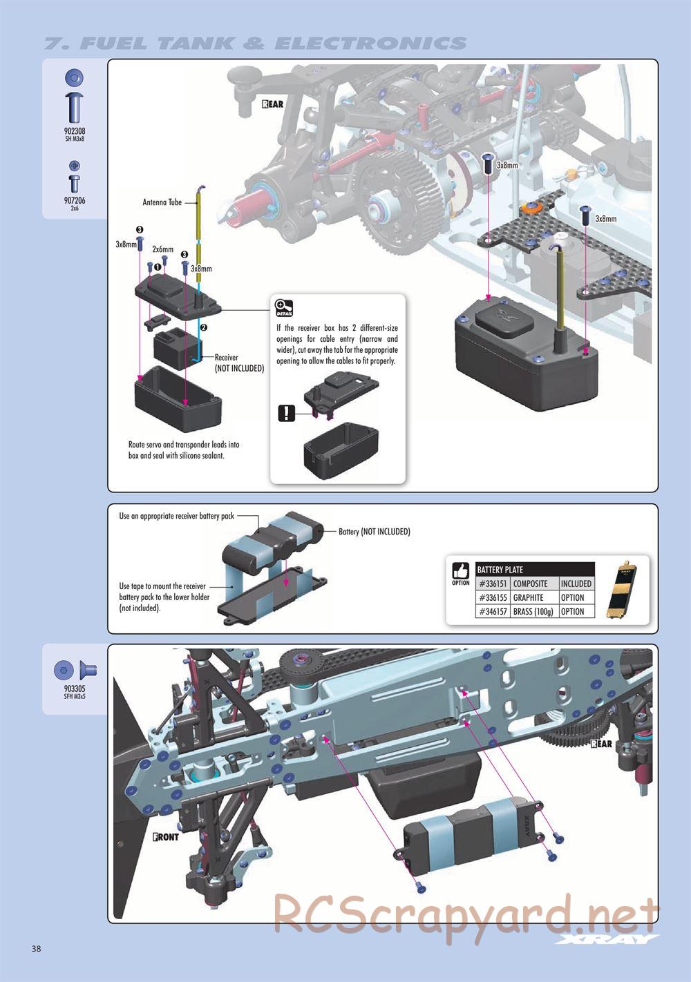 Xray - RX8.3 (2020) - Manual - Page 38