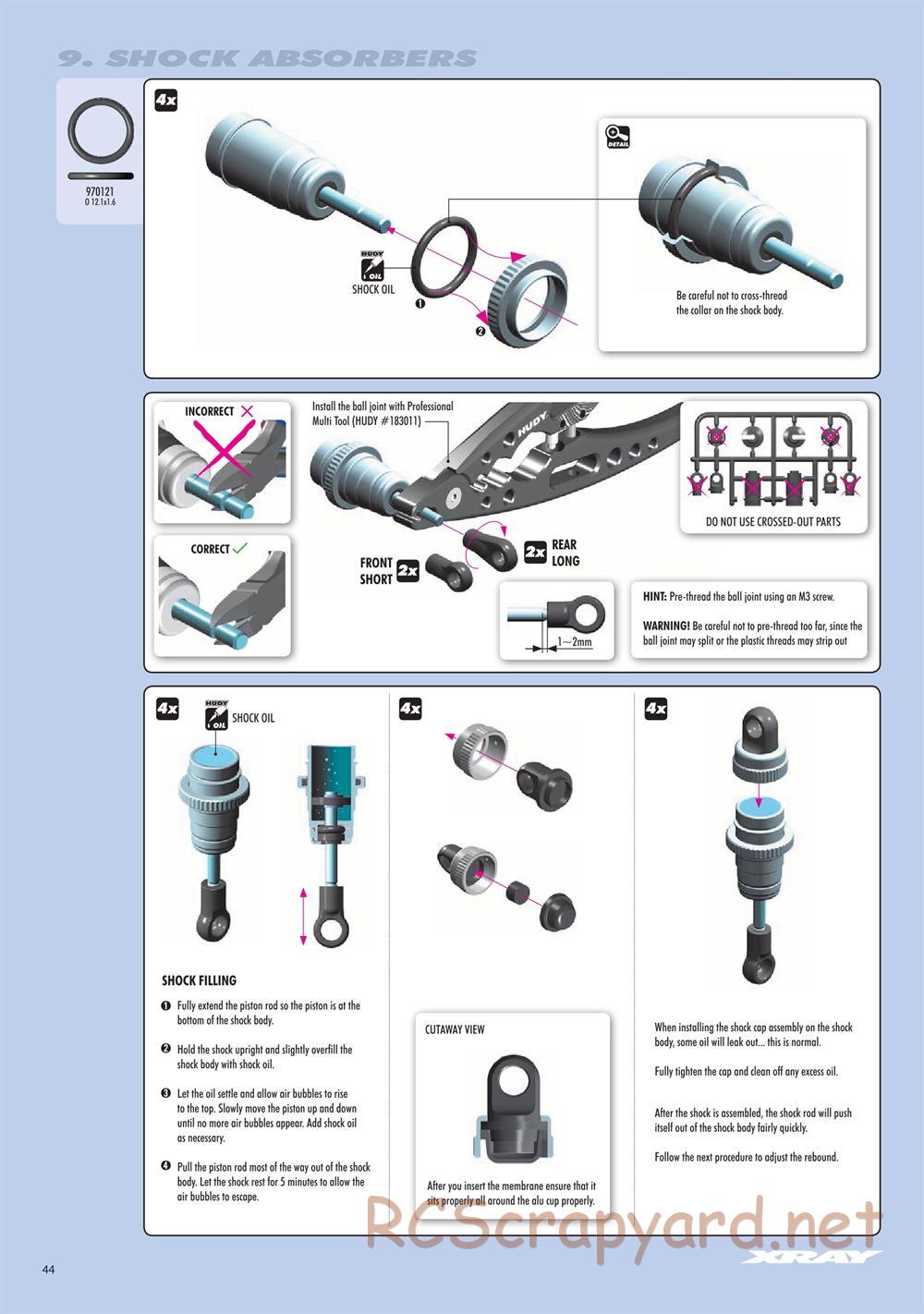 Xray - RX8.3 (2020) - Manual - Page 44