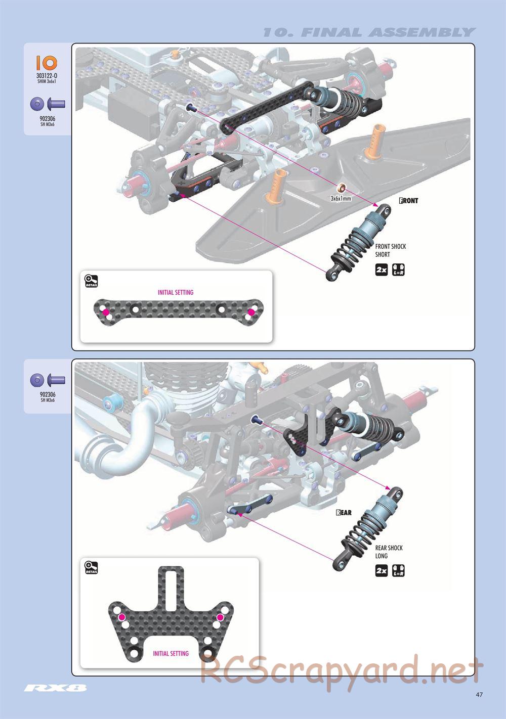 Xray - RX8.3 (2020) - Manual - Page 47