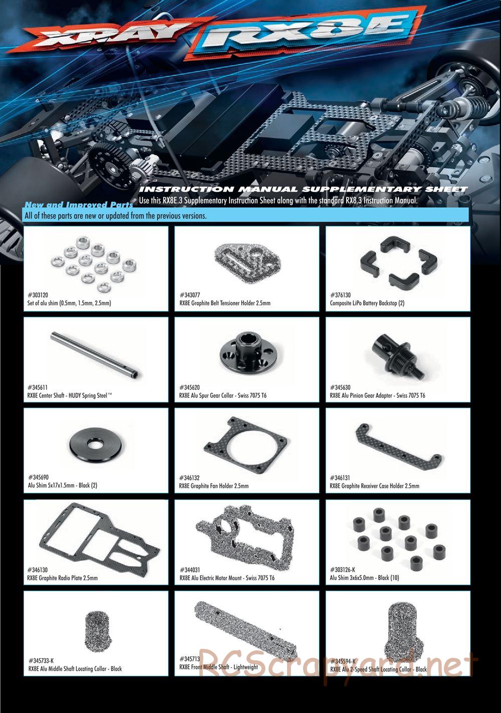 Xray - RX8.3 (2020) - Manual - Page 51