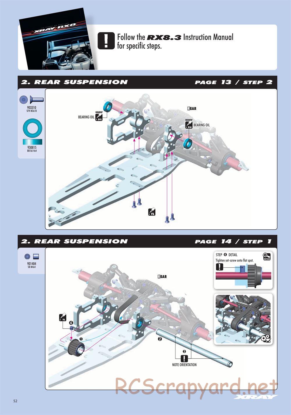 Xray - RX8.3 (2020) - Manual - Page 52
