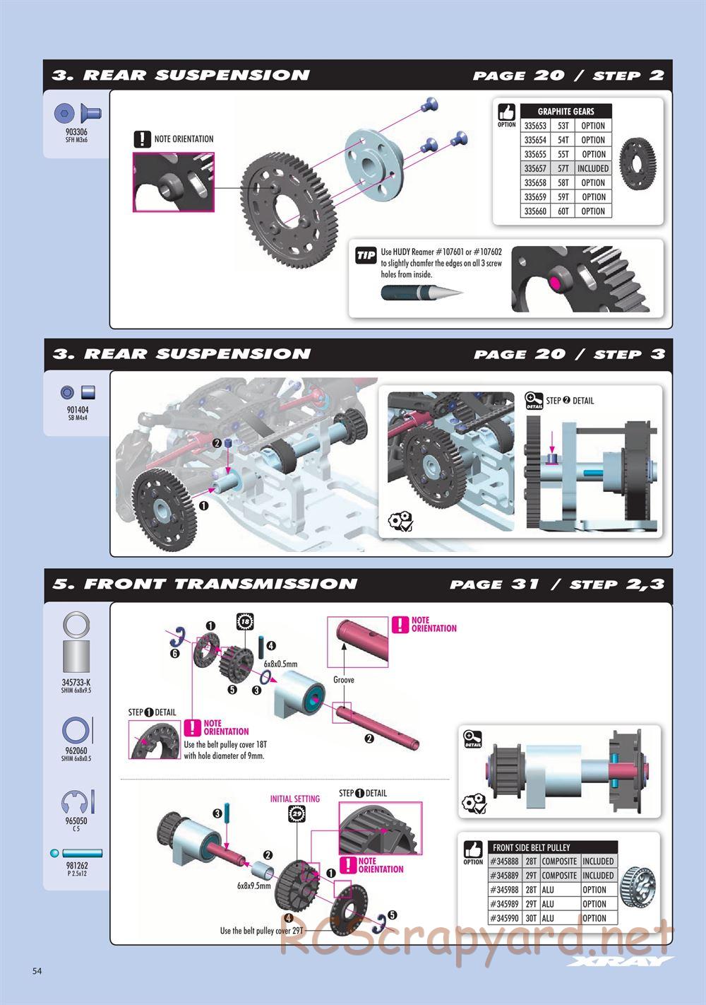 Xray - RX8.3 (2020) - Manual - Page 54