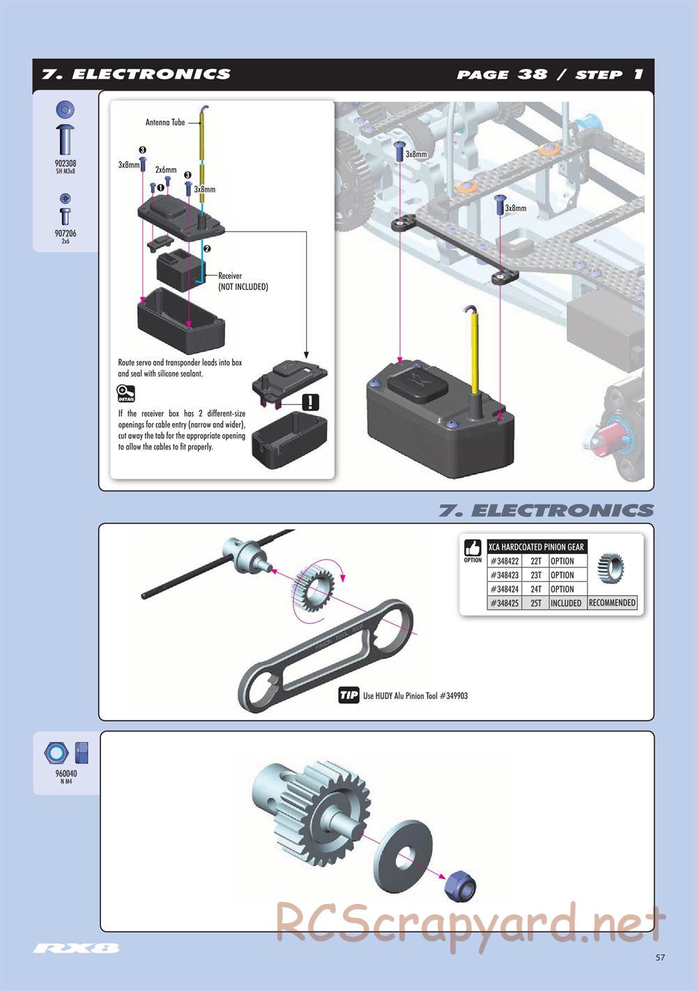 Xray - RX8.3 (2020) - Manual - Page 57