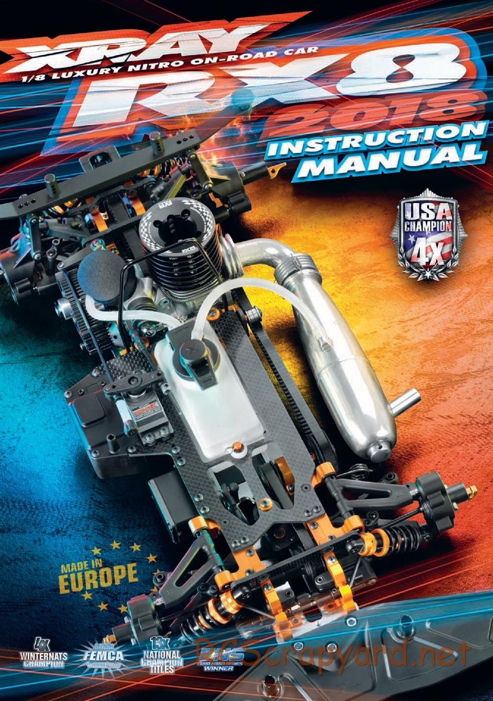 Xray - RX8E 2019 (RX8E'19) - Manual - Page 1