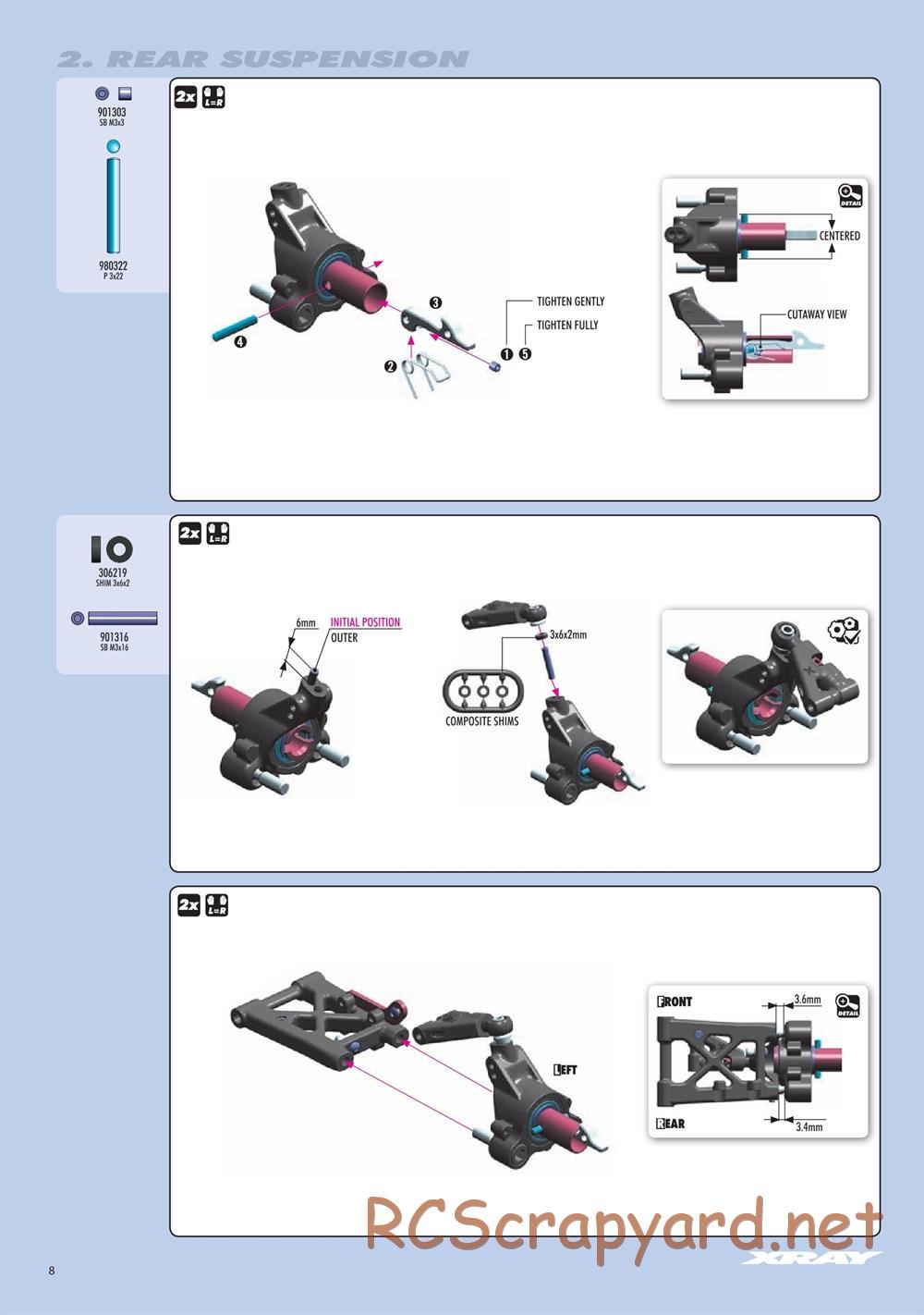 Xray - RX8E 2019 (RX8E'19) - Manual - Page 8