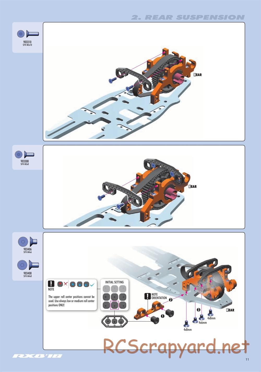 Xray - RX8E 2019 (RX8E'19) - Manual - Page 11