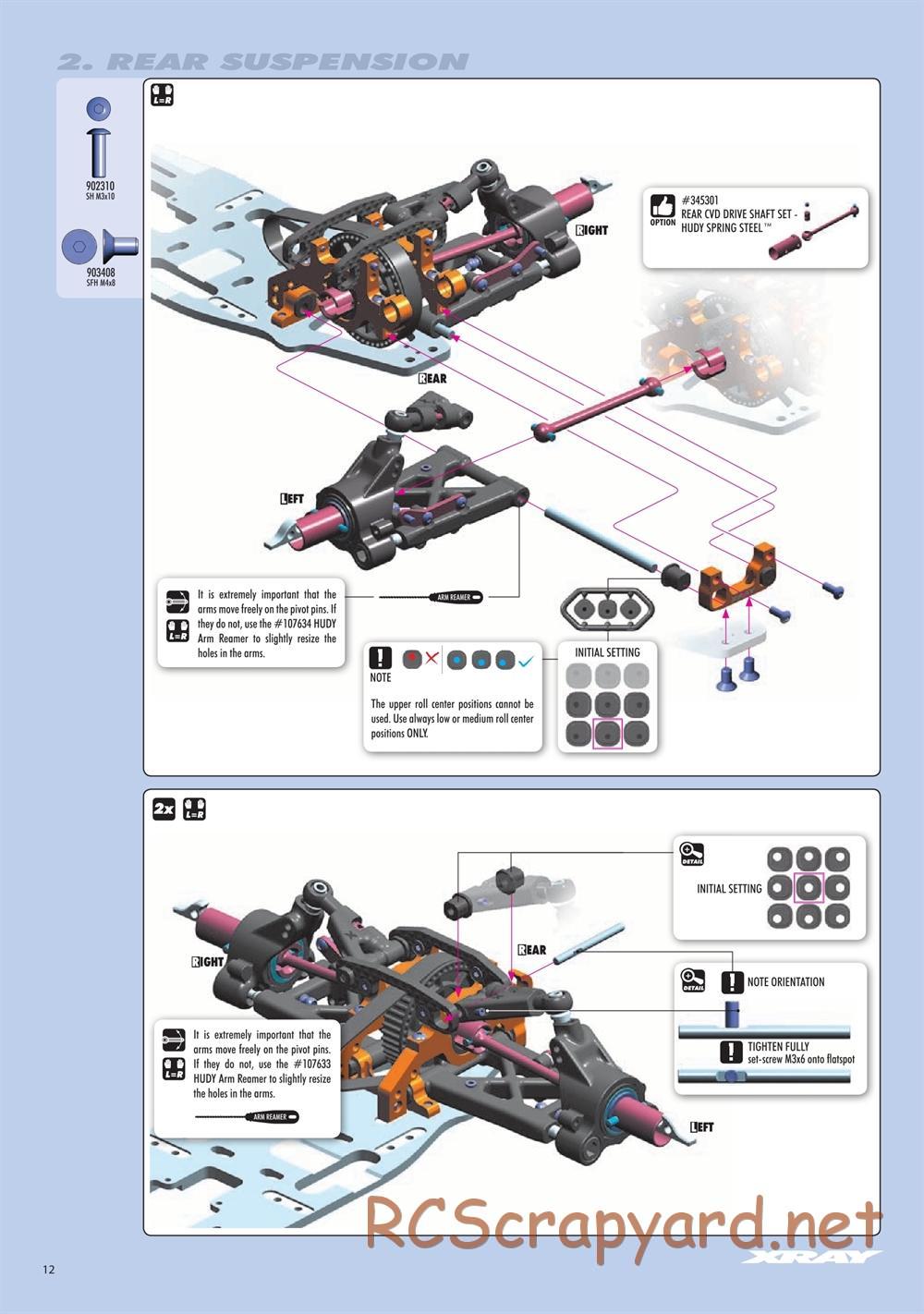 Xray - RX8E 2019 (RX8E'19) - Manual - Page 12