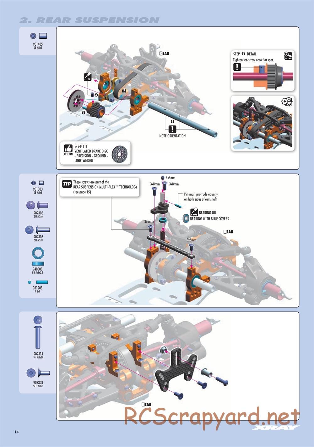 Xray - RX8E 2019 (RX8E'19) - Manual - Page 14