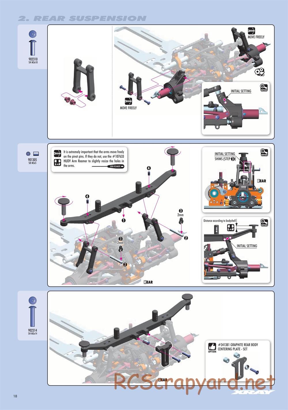 Xray - RX8E 2019 (RX8E'19) - Manual - Page 18