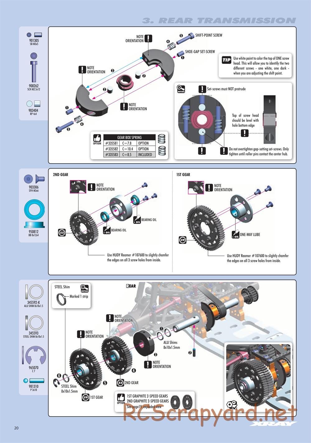 Xray - RX8E 2019 (RX8E'19) - Manual - Page 20