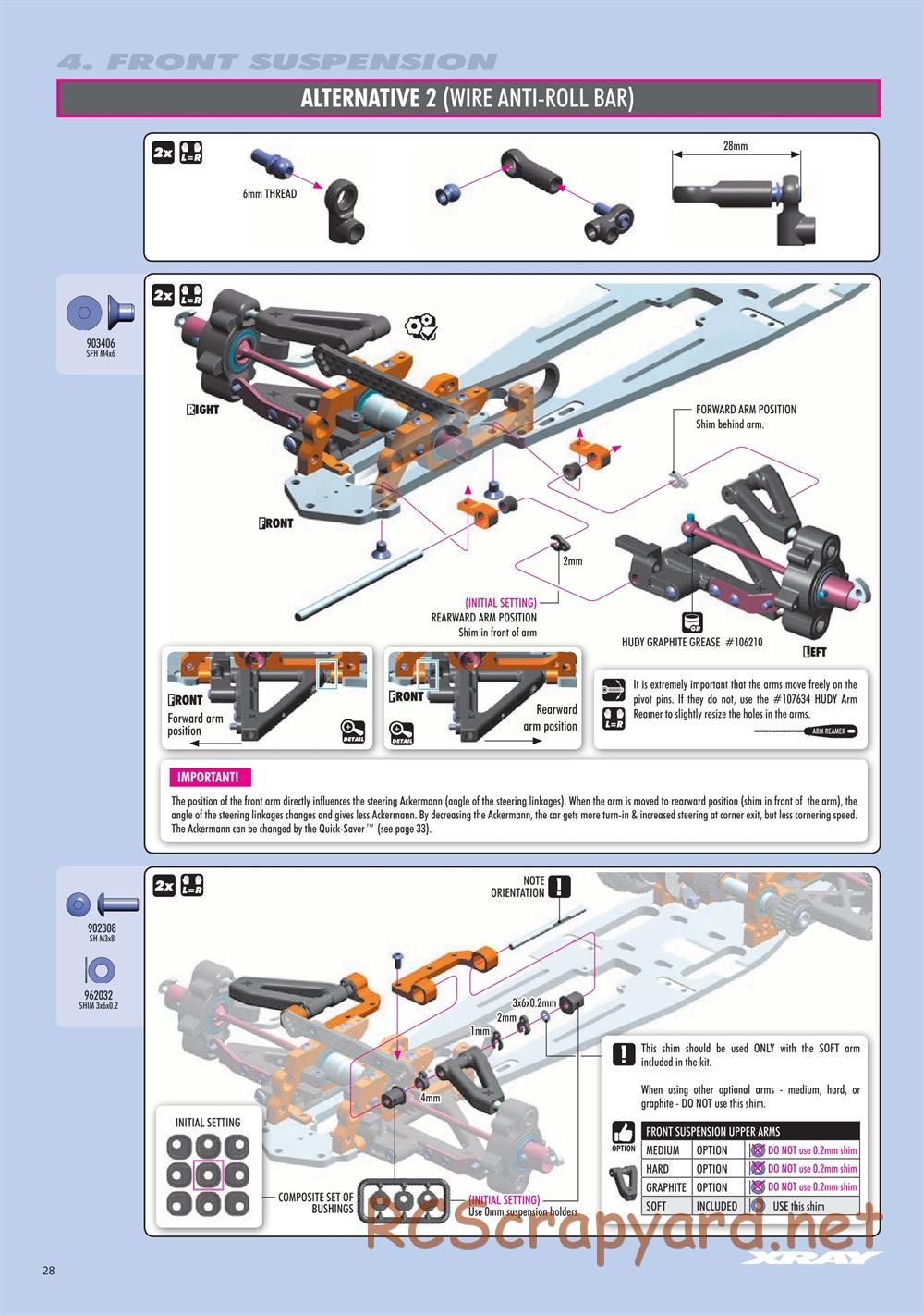 Xray - RX8E 2019 (RX8E'19) - Manual - Page 28