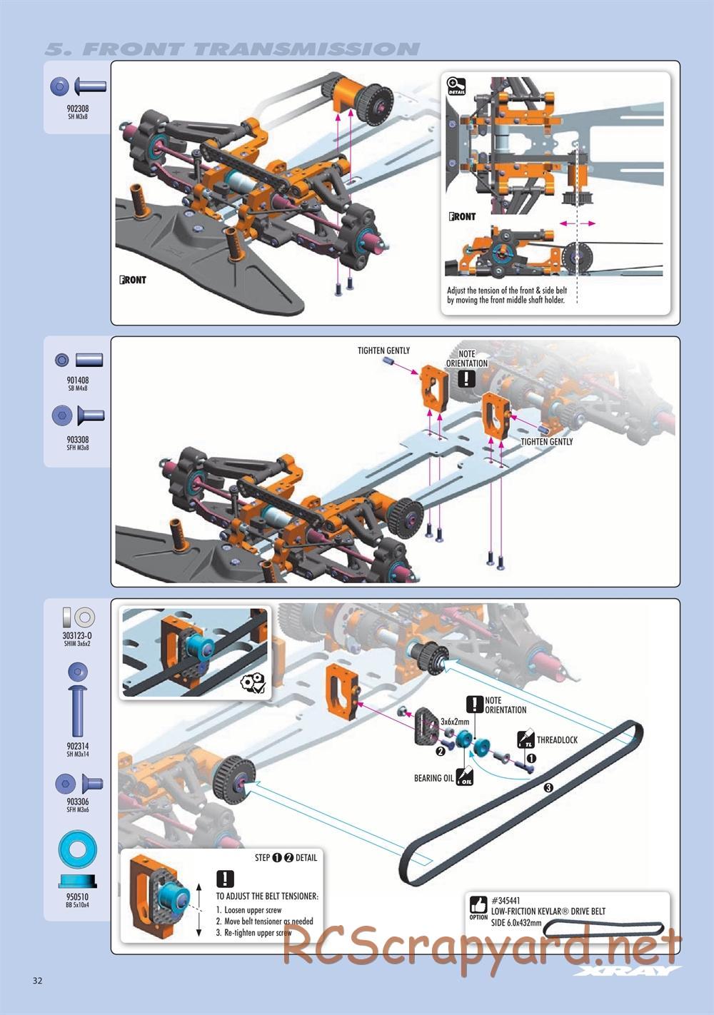 Xray - RX8E 2019 (RX8E'19) - Manual - Page 32