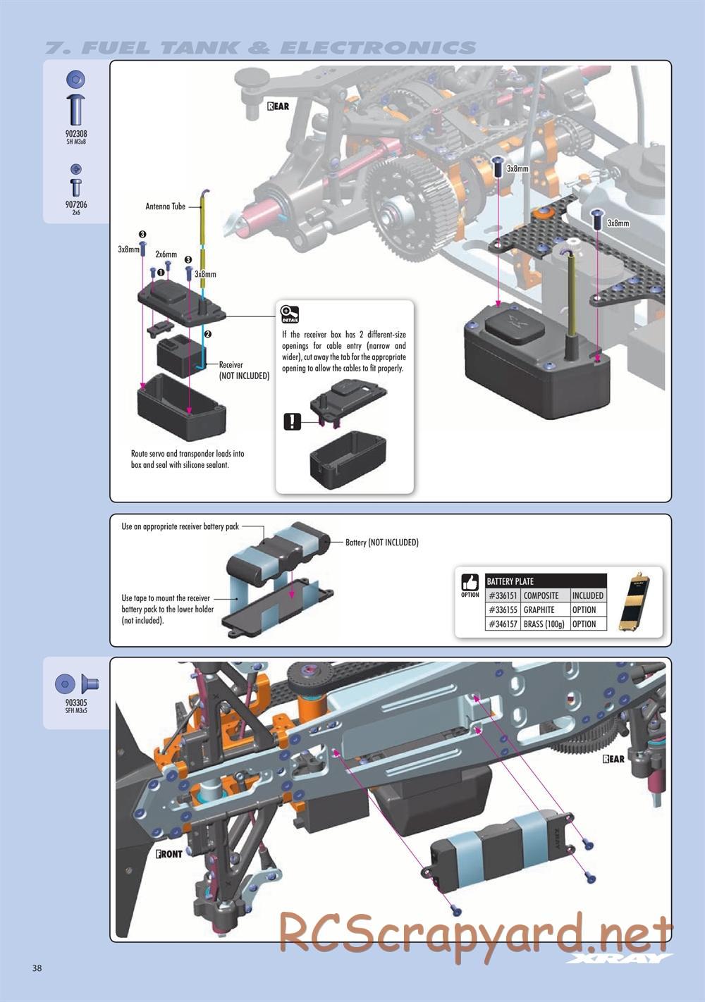 Xray - RX8E 2019 (RX8E'19) - Manual - Page 38