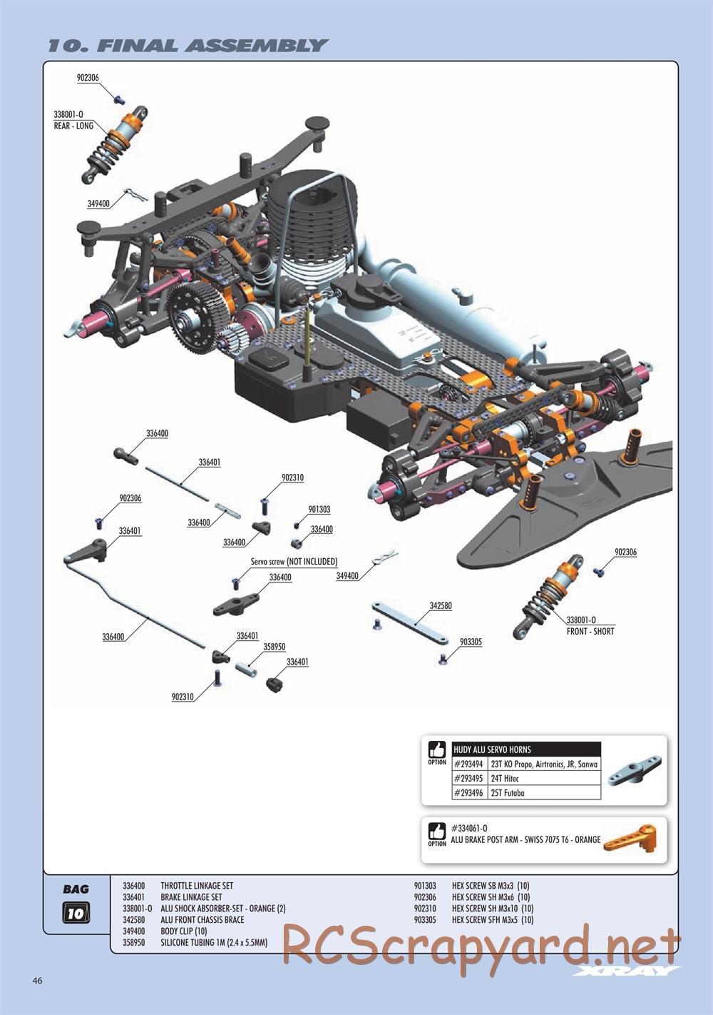 Xray - RX8E 2019 (RX8E'19) - Manual - Page 46