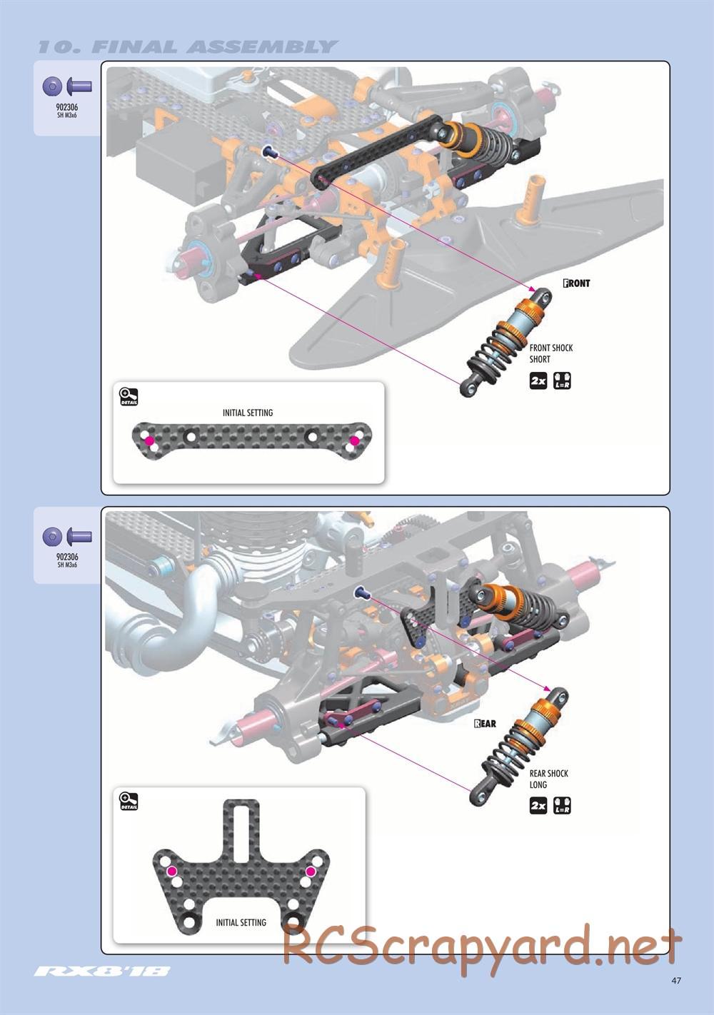 Xray - RX8E 2019 (RX8E'19) - Manual - Page 47