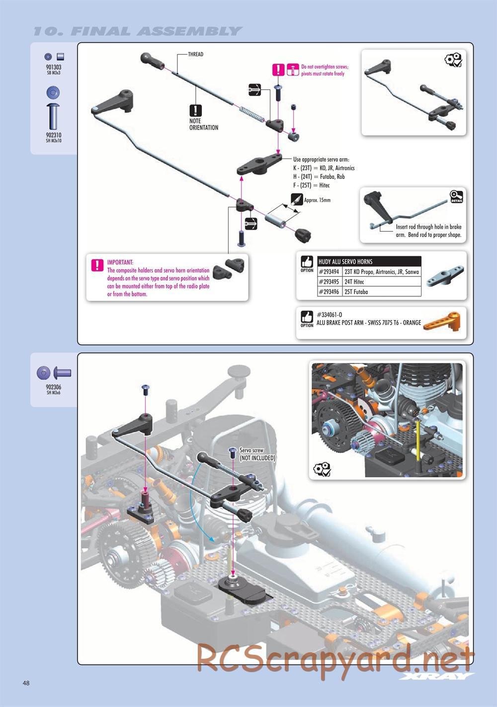 Xray - RX8E 2019 (RX8E'19) - Manual - Page 48
