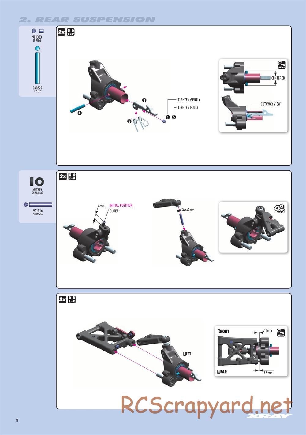 Xray - RX8E.2 2020 (RX8E'20) - Manual - Page 8