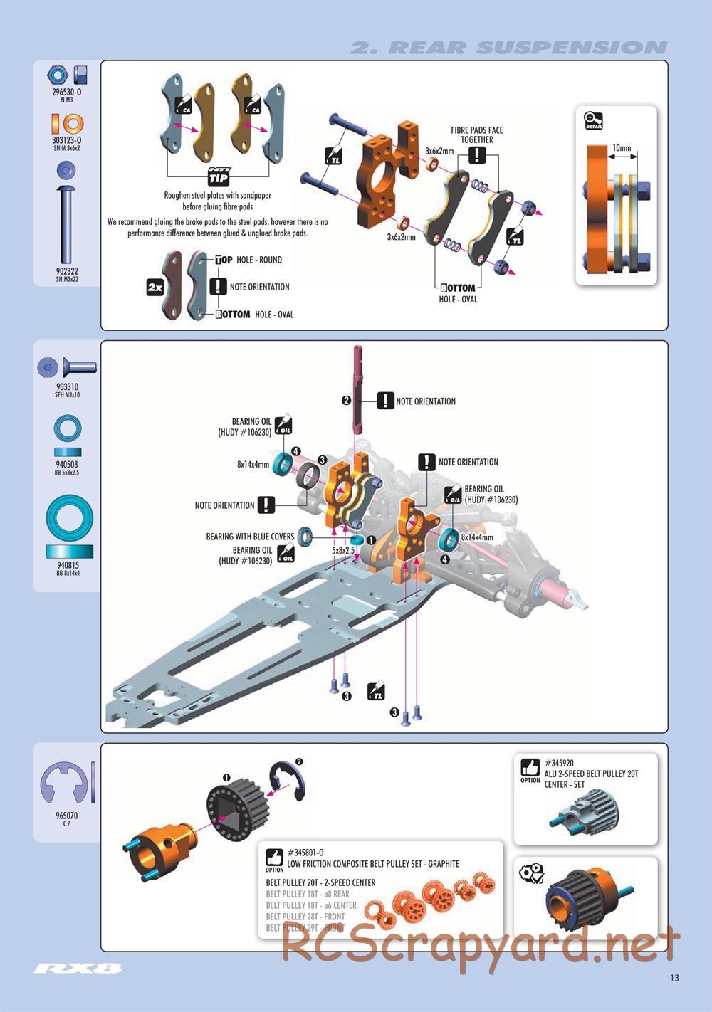 Xray - RX8E.2 2020 (RX8E'20) - Manual - Page 13