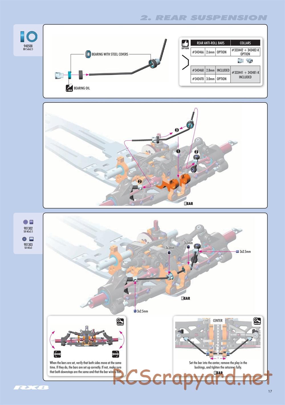 Xray - RX8E.2 2020 (RX8E'20) - Manual - Page 17
