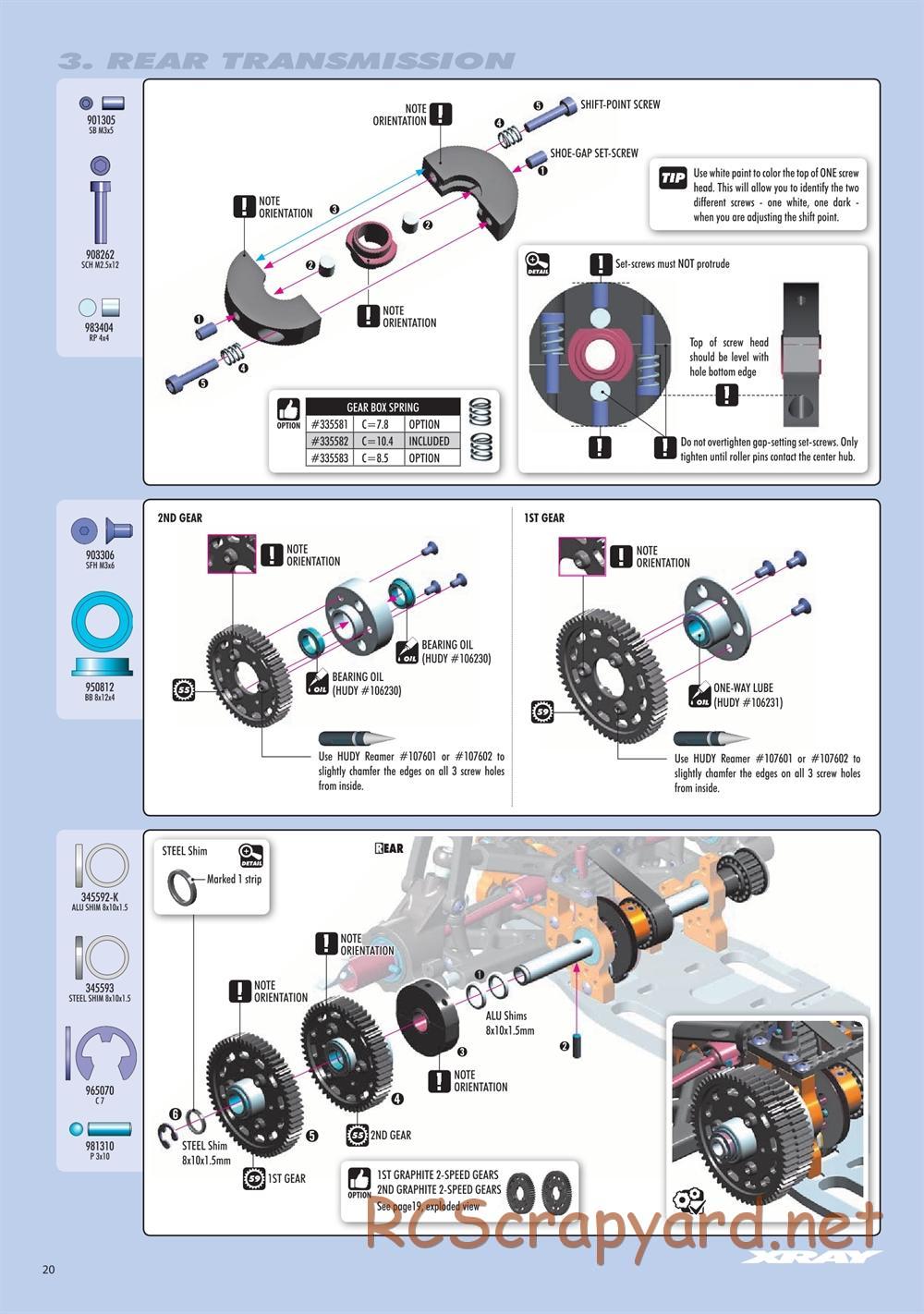 Xray - RX8E.2 2020 (RX8E'20) - Manual - Page 20