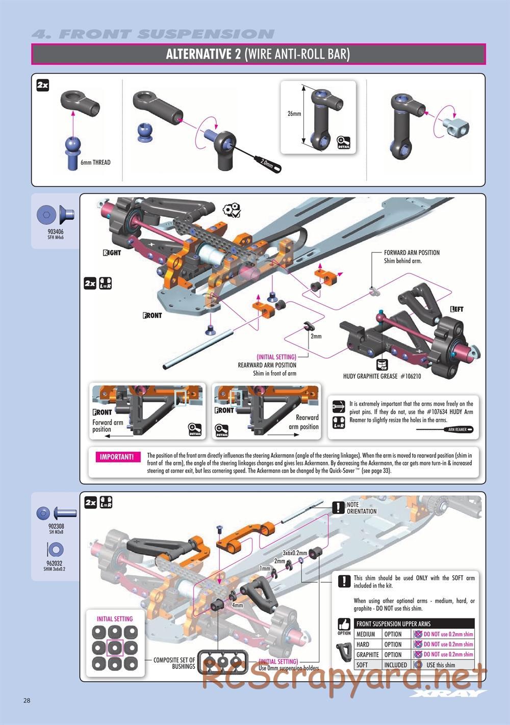 Xray - RX8E.2 2020 (RX8E'20) - Manual - Page 28