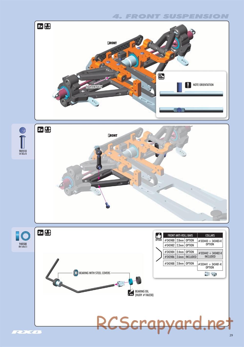 Xray - RX8E.2 2020 (RX8E'20) - Manual - Page 29