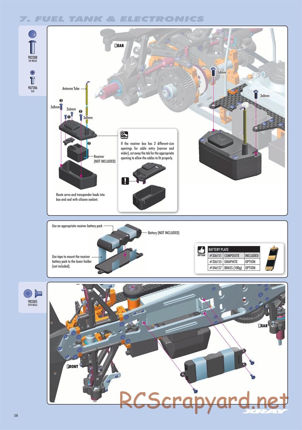 Xray - RX8E.2 2020 (RX8E'20) - Manual - Page 38
