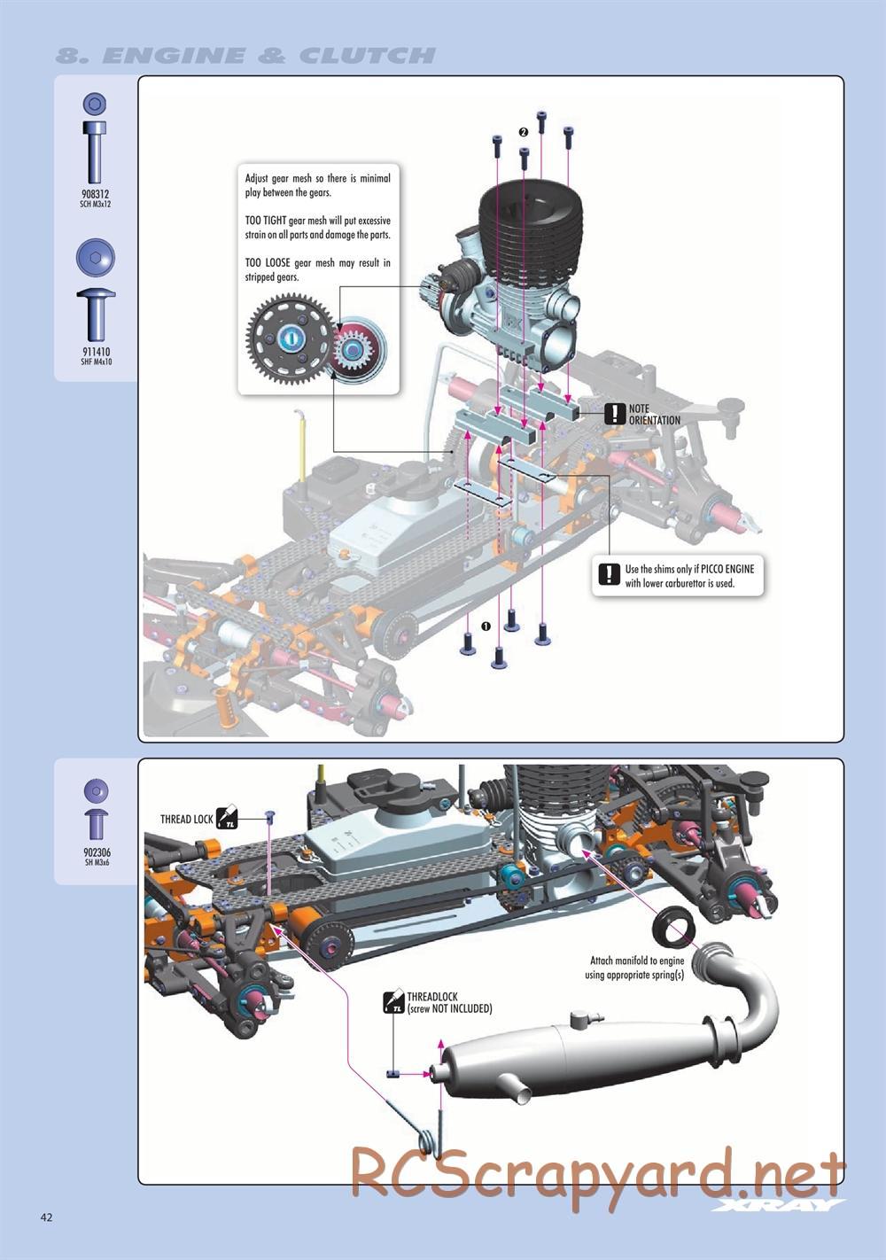 Xray - RX8E.2 2020 (RX8E'20) - Manual - Page 42
