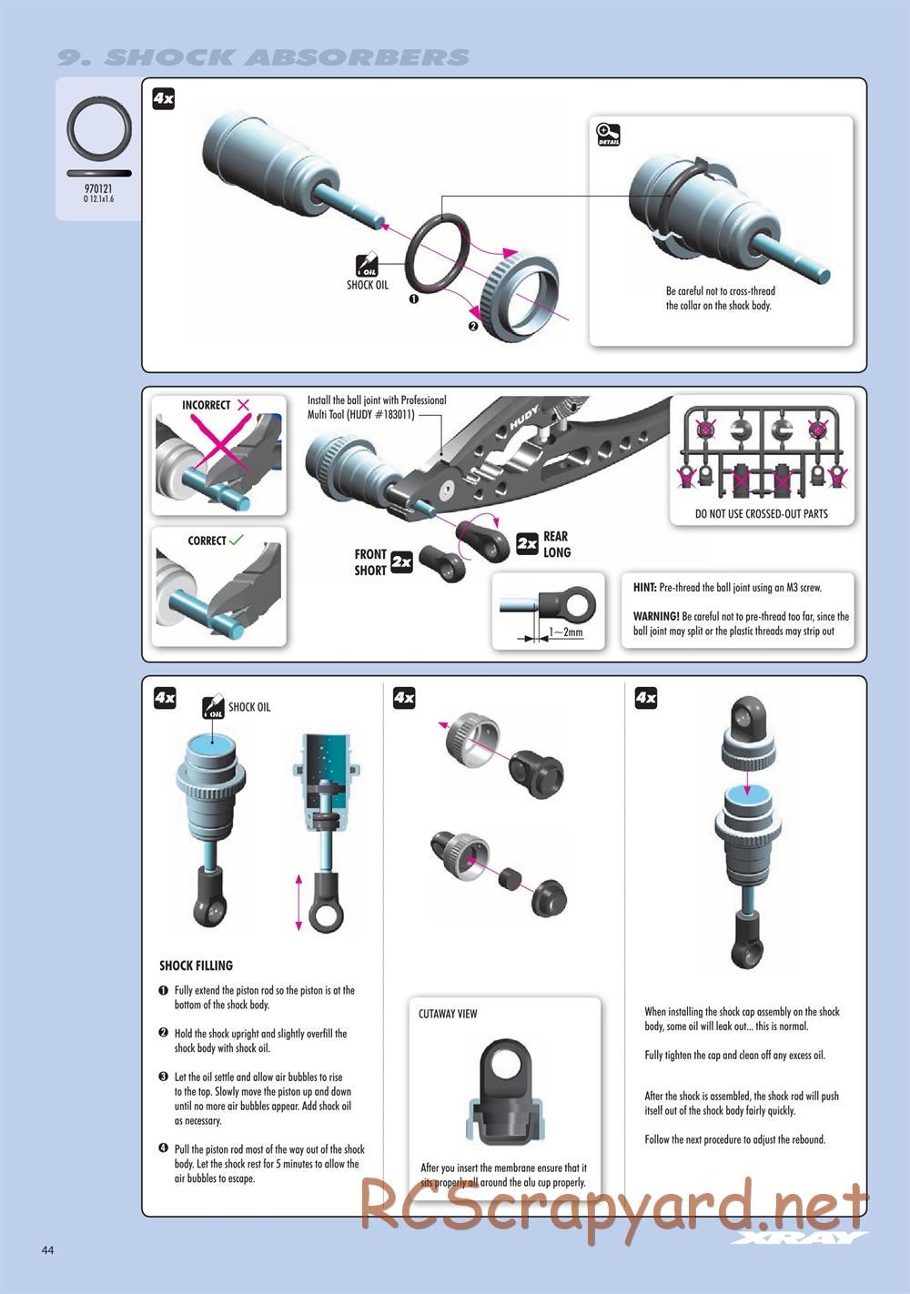 Xray - RX8E.2 2020 (RX8E'20) - Manual - Page 44