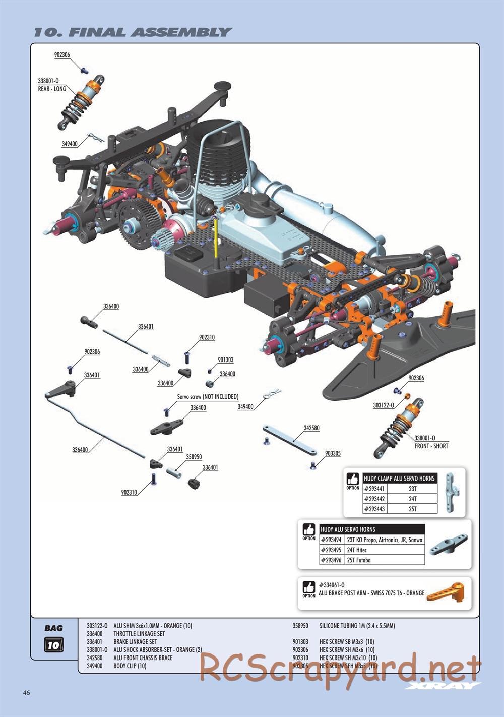 Xray - RX8E.2 2020 (RX8E'20) - Manual - Page 46