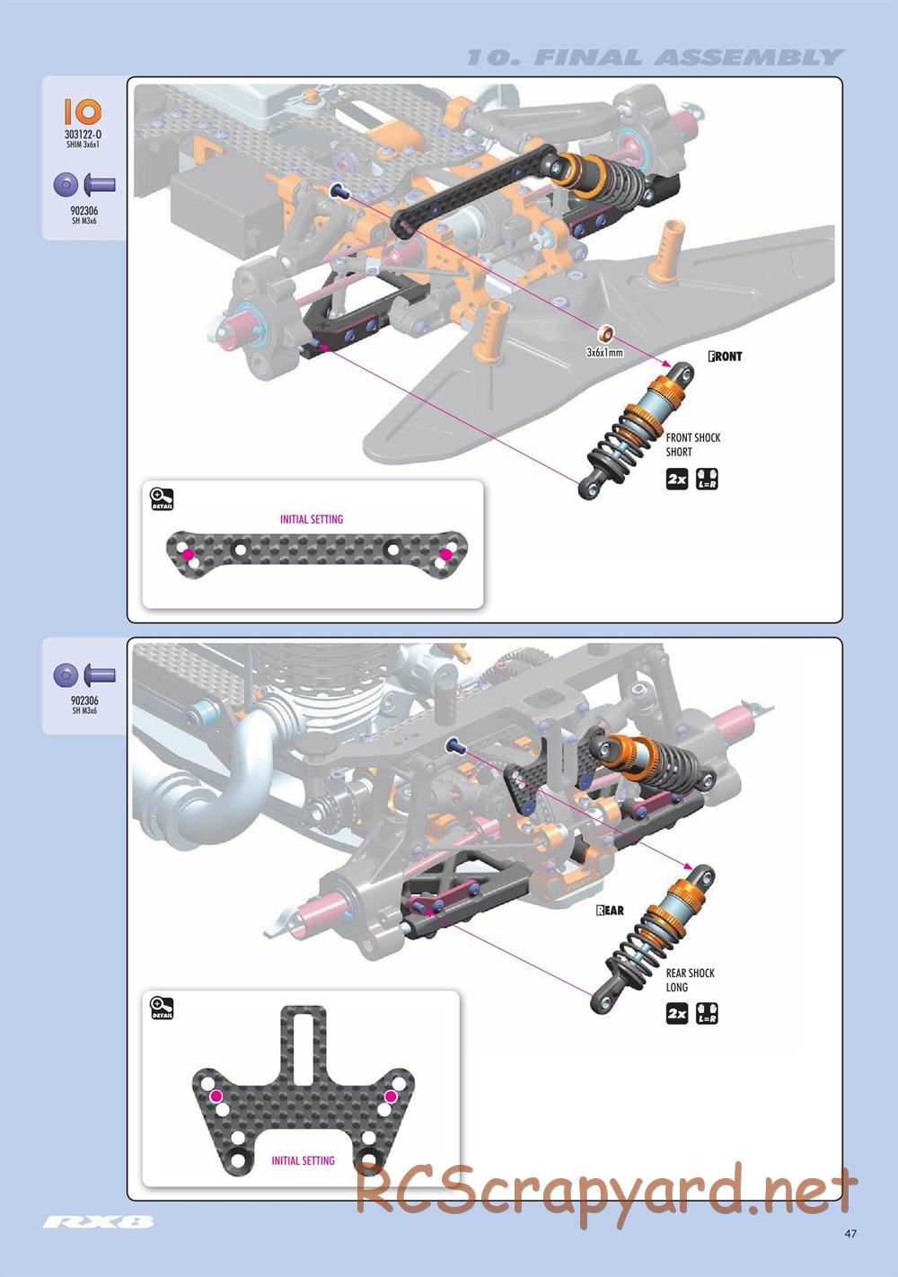 Xray - RX8E.2 2020 (RX8E'20) - Manual - Page 47