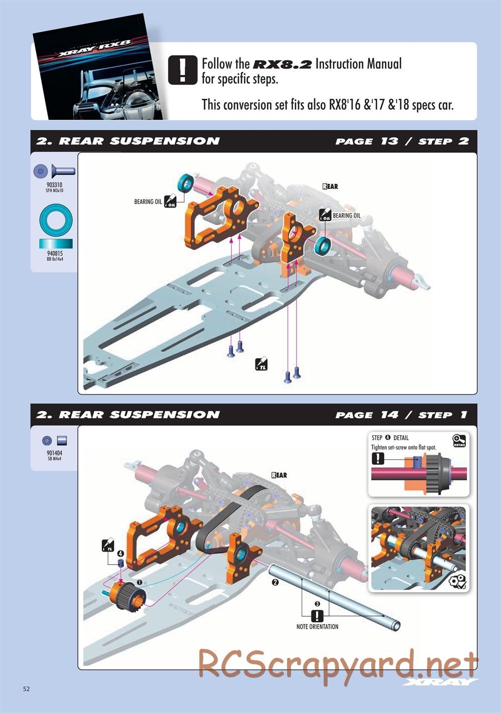 Xray - RX8E.2 2020 (RX8E'20) - Manual - Page 52