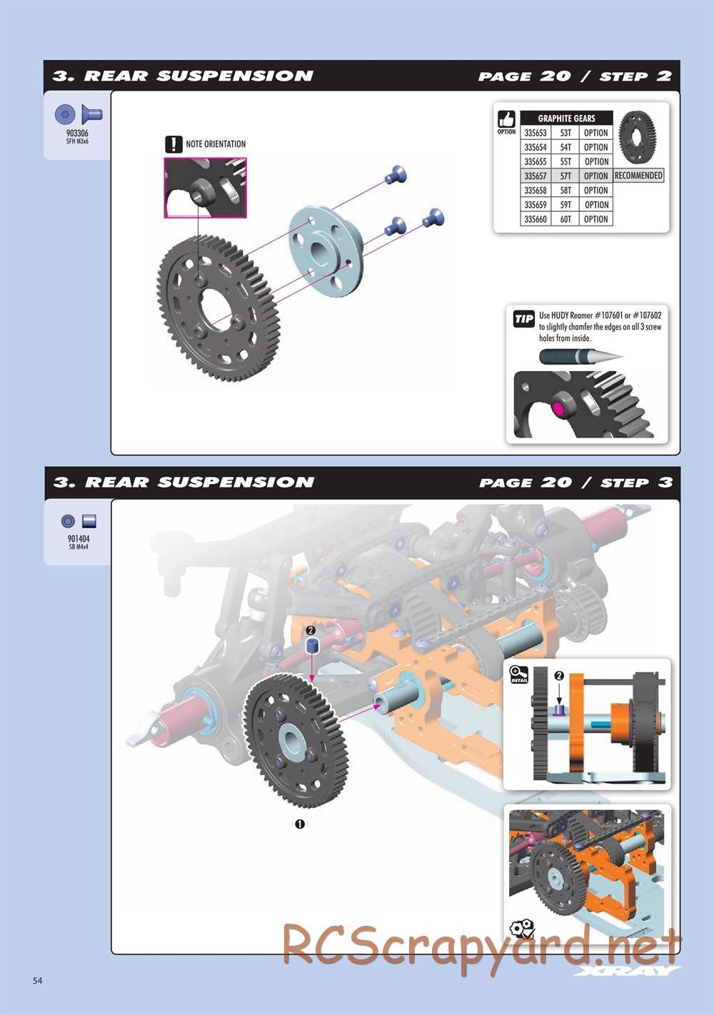 Xray - RX8E.2 2020 (RX8E'20) - Manual - Page 54