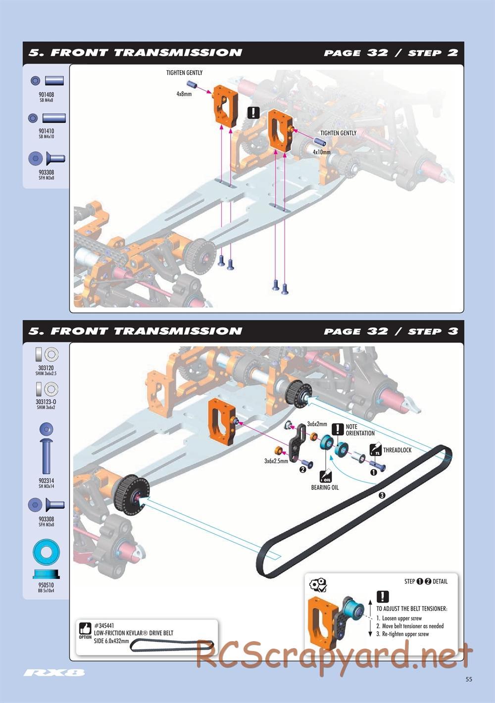 Xray - RX8E.2 2020 (RX8E'20) - Manual - Page 55