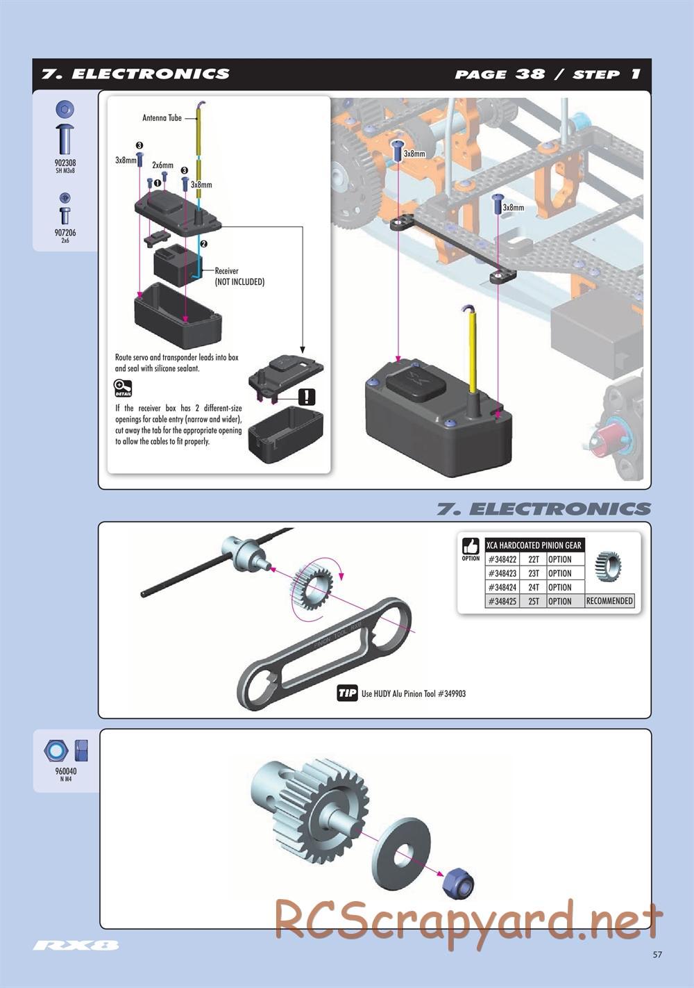 Xray - RX8E.2 2020 (RX8E'20) - Manual - Page 57