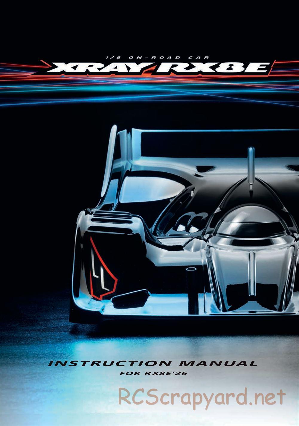 Xray - RX8E 2026 (RX8E'26) - Manual - Page 1