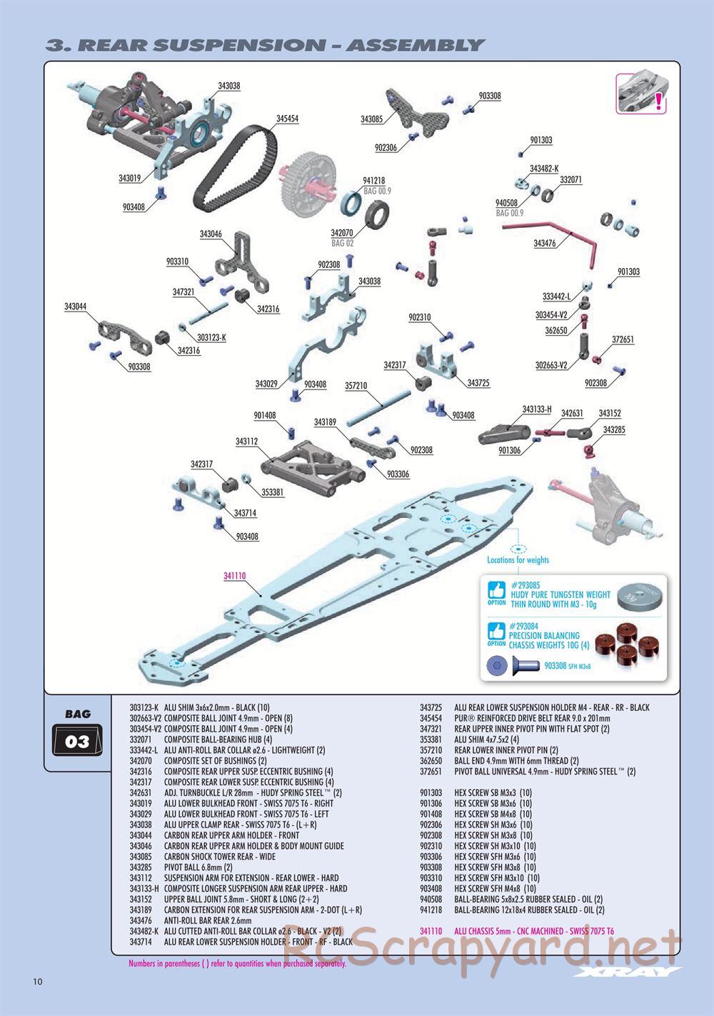 Xray - RX8E 2026 (RX8E'26) - Manual - Page 10